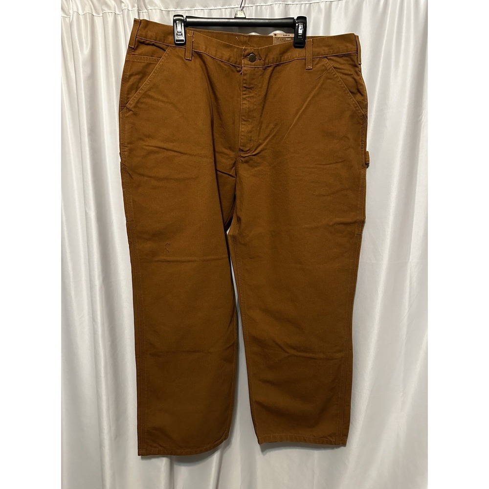 Carhartt Pants Mens Size 42x30 Dungaree Straight Reinforced Pocket Original Fit